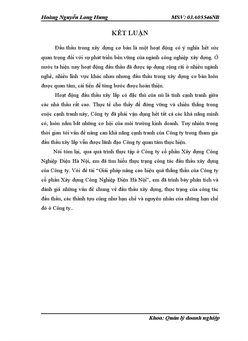 image for page Giải pháp nâng cao hiệu quả thắng thầu của Công ty cổ phần Xây dựng Công Nghiệp Điện Hà Nội