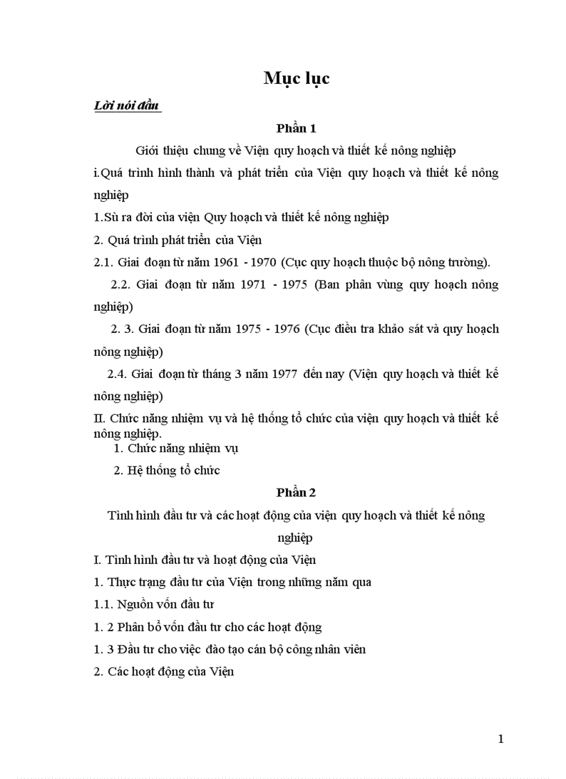 image for page Tình hình đầu tư và các hoạt động của viện quy hoạch và thiết kế nông nghiệp