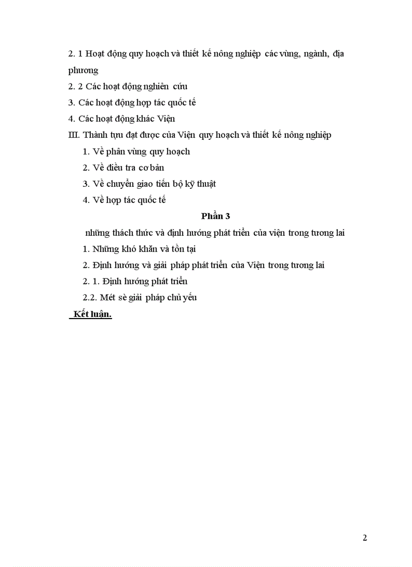 image for page Tình hình đầu tư và các hoạt động của viện quy hoạch và thiết kế nông nghiệp