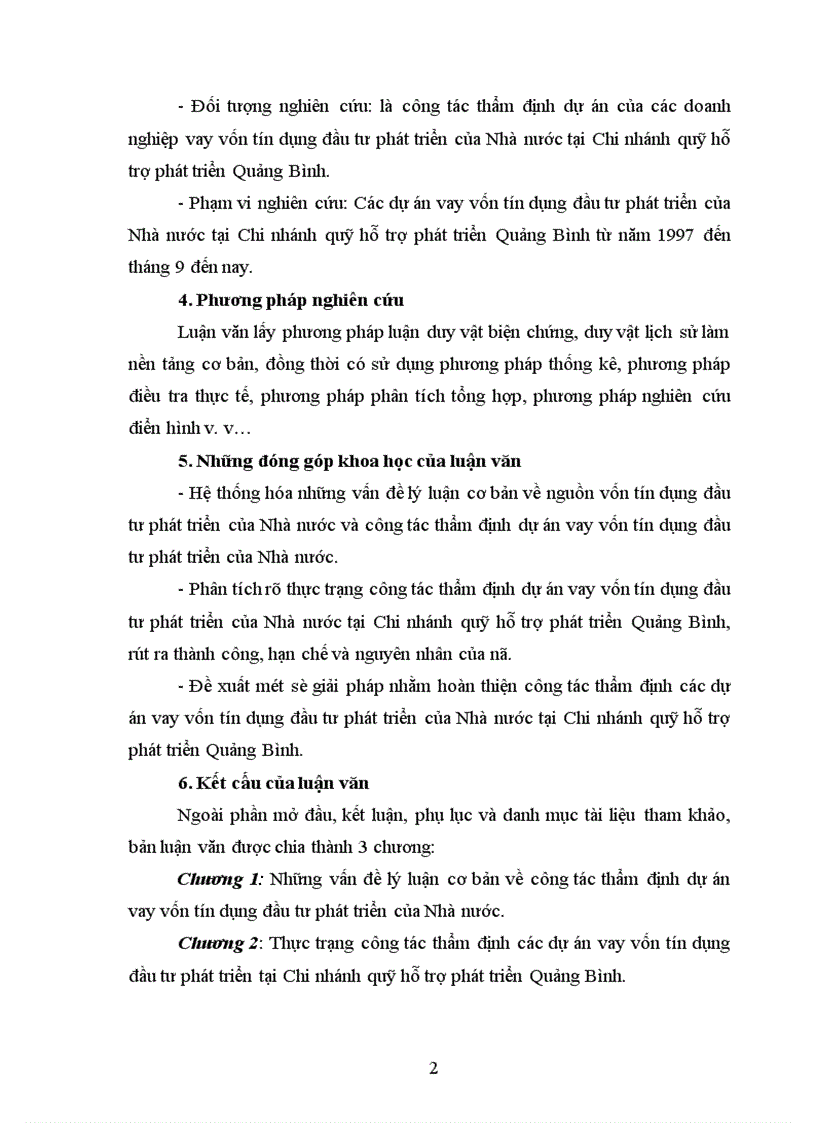 image for page Hoàn thiện công tác thẩm định dự án vay vốn tín dụng đầu tư phát triển của Nhà nước tại Chi nhánh quỹ hỗ trợ phát triển Quảng Bình