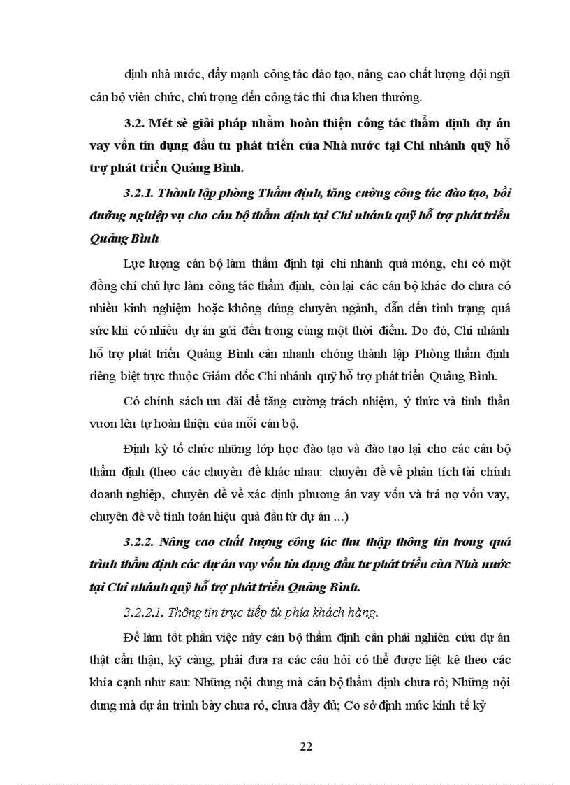 image for page Hoàn thiện công tác thẩm định dự án vay vốn tín dụng đầu tư phát triển của Nhà nước tại Chi nhánh quỹ hỗ trợ phát triển Quảng Bình