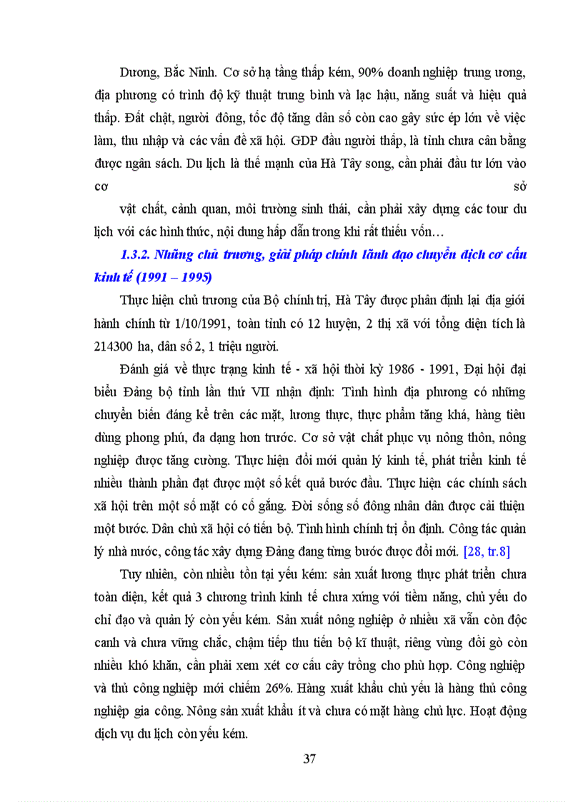 image for page Hiện trạng và những giải pháp chủ yếu để xây dựng phát triển công nghiệp, nông thôn Hà Tây đến năm 2000