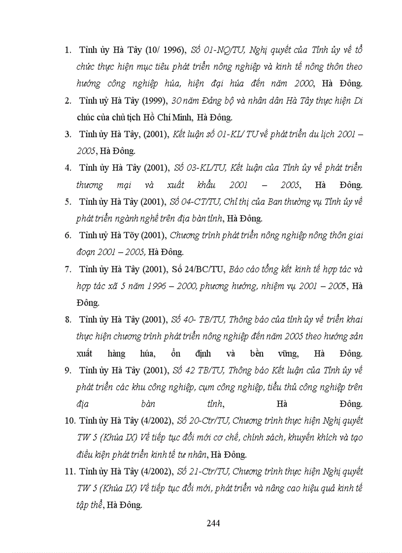 image for page Hiện trạng và những giải pháp chủ yếu để xây dựng phát triển công nghiệp, nông thôn Hà Tây đến năm 2000
