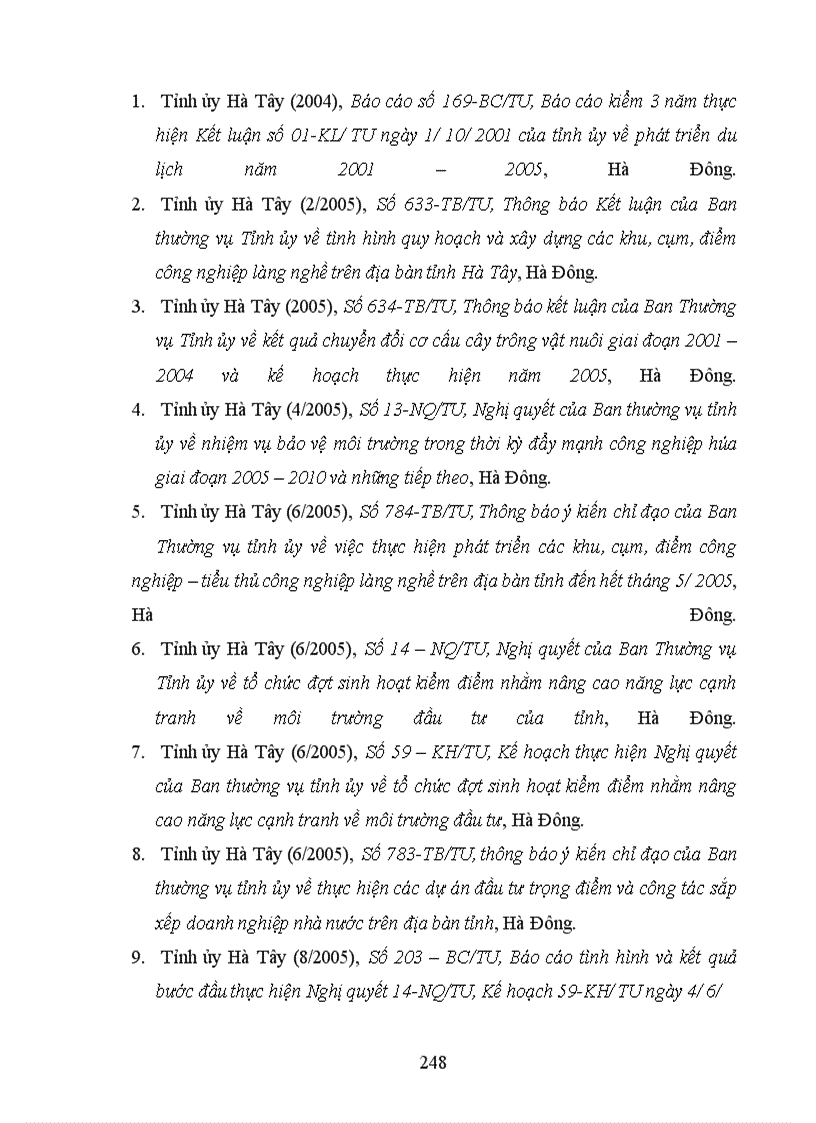 image for page Hiện trạng và những giải pháp chủ yếu để xây dựng phát triển công nghiệp, nông thôn Hà Tây đến năm 2000