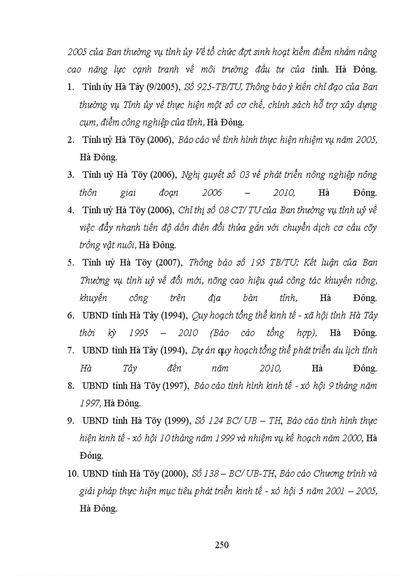 image for page Hiện trạng và những giải pháp chủ yếu để xây dựng phát triển công nghiệp, nông thôn Hà Tây đến năm 2000