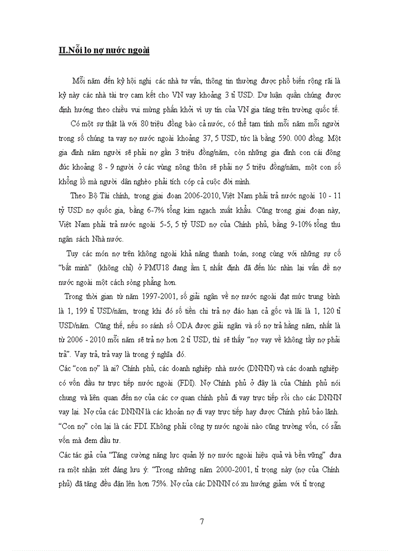 image for page Hiện trạng và các giải pháp cho vấn đề nợ nước ngoài ở Việt Nam