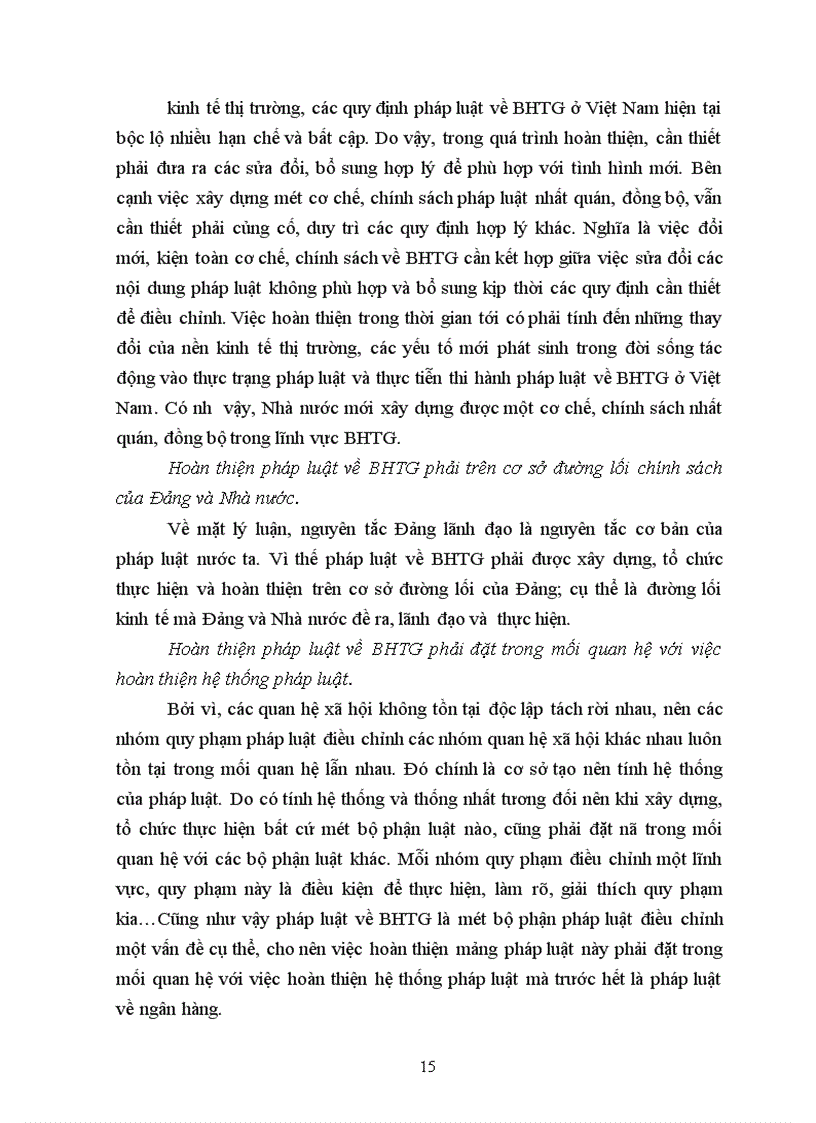 image for page Thực tiễn áp dụng pháp luật BHTG tại tại các ngân hàng thương mại