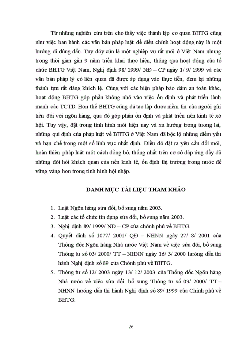 image for page Thực tiễn áp dụng pháp luật BHTG tại tại các ngân hàng thương mại