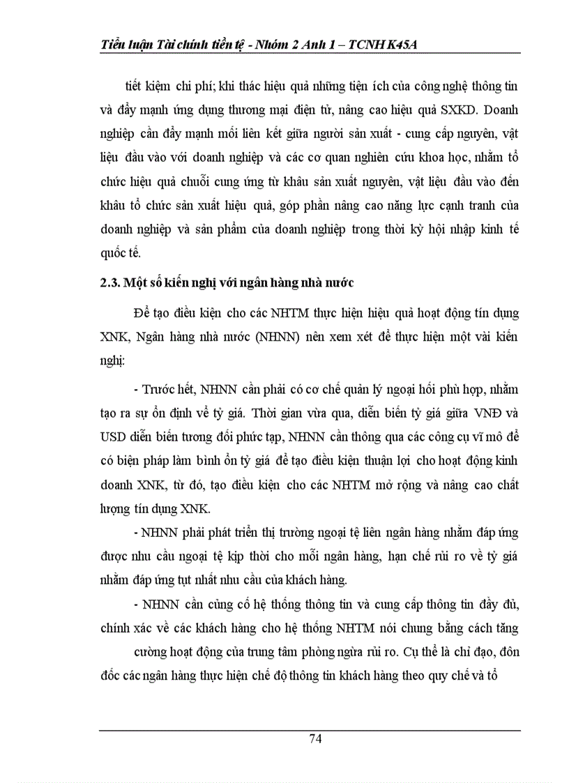 image for page Những thực trạng chung trong hoạt động tín dụng xuất nhập khẩu của ngân hàng thương mại