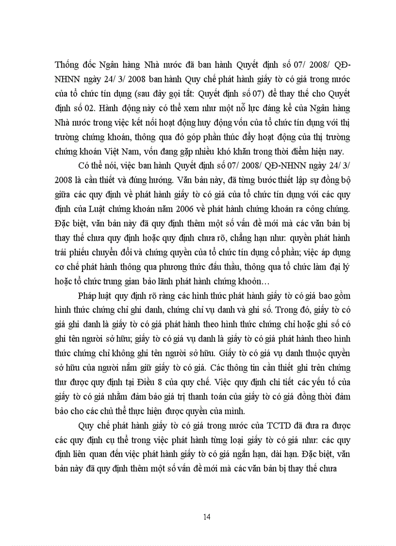 image for page Pháp luật điều chỉnh hoạt động huy động vốn thông qua phát hành giấy tờ có giá của các tổ chức tín dụng