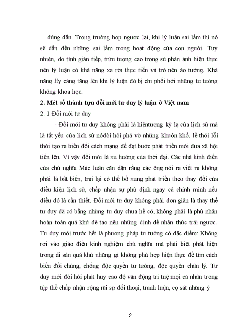 image for page Một số thành tựu đổi mới tư duy lý luận ở Việt nam