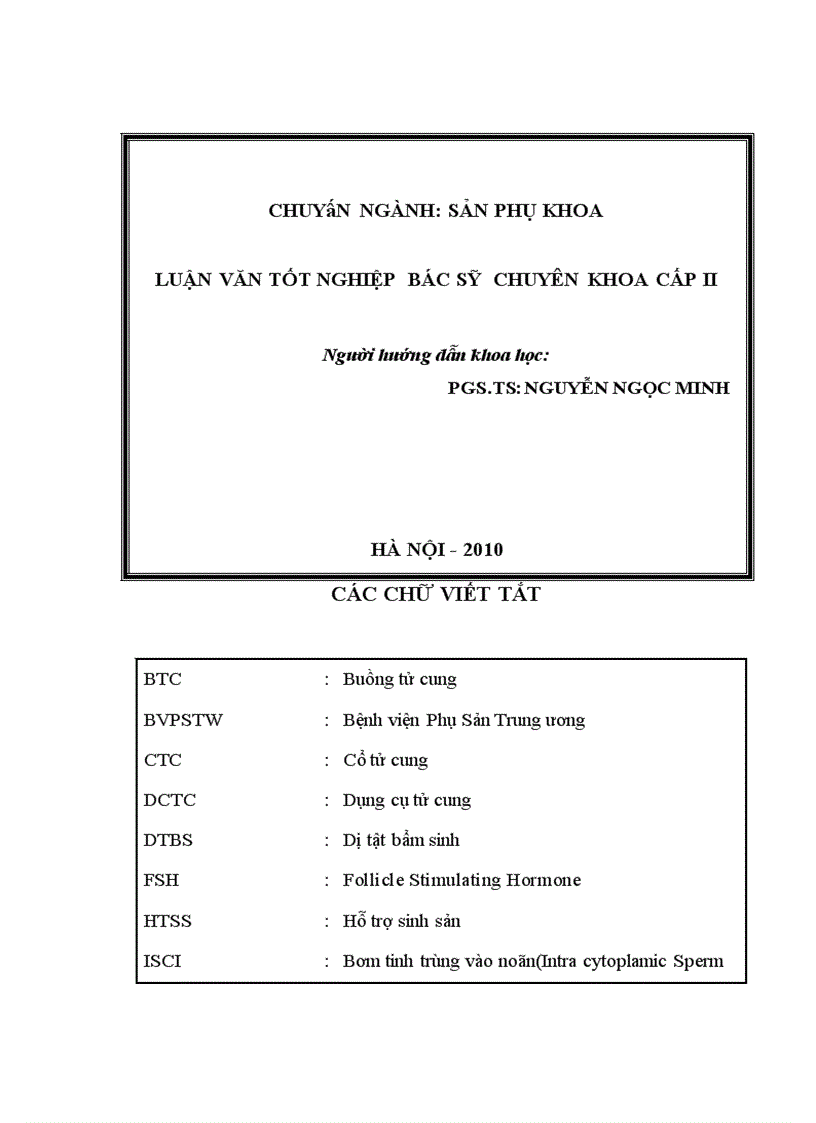 image for page Nghiên cứu đặc điểm tinh dịch đồ của 1000 cặp vợ chồng vô sinh, Luận văn thạc sĩ y học, Trường Đại học Y Hà Nội. 2. Bệnh viện Phụ Sản Trung ương (2009),