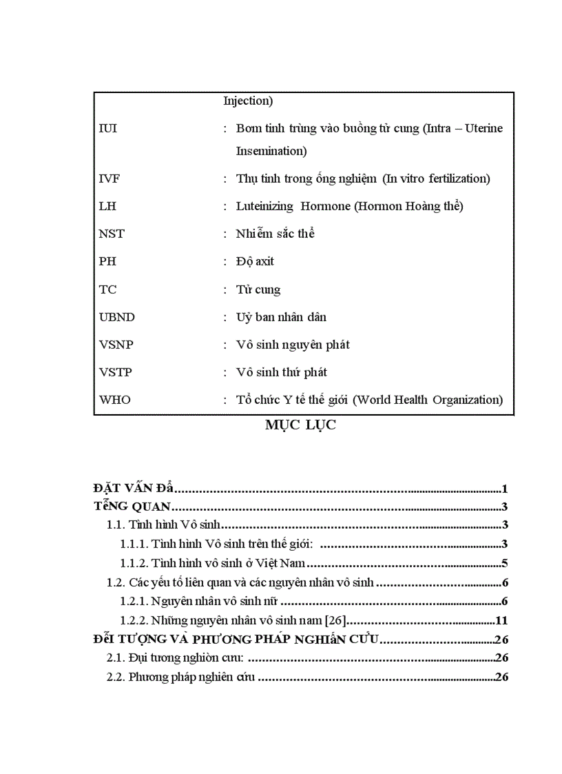 image for page Nghiên cứu đặc điểm tinh dịch đồ của 1000 cặp vợ chồng vô sinh, Luận văn thạc sĩ y học, Trường Đại học Y Hà Nội. 2. Bệnh viện Phụ Sản Trung ương (2009),