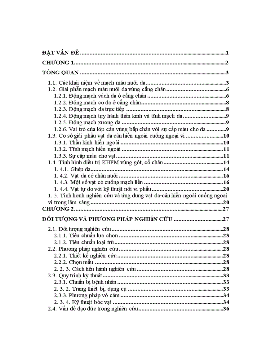 image for page Đánh giá kết quả điều trị khuyết hổng phần mềm vùng gót, cổ chân bằng vạt da-cân hiển ngoài cuống ngoại vi tại bệnh viện Việt Đức
