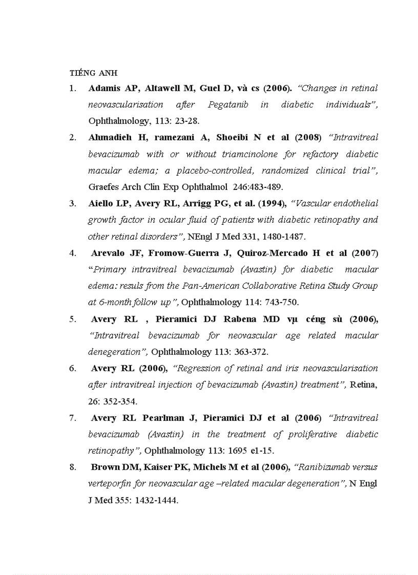 image for page Đánh giá hiệu quả sử dụng thuốc Avastin trong điều trị tân mạch võng mạc do đái tháo đường