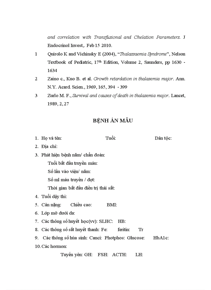 image for page Đánh giá một số biến chứng nội tiết ở bệnh nhân thal trên 15 tuổi tại viện Huyết học Truyền máu trung ương từ tháng 1/2011 đến tháng 8/2011.