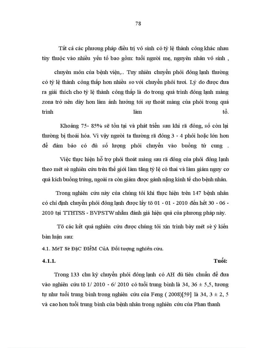image for page Đánh giá hiệu quả của phương pháp hỗ trợ phôi thoát màng trong chuyển phôi đông lạnh tại bệnh viện Phụ sản Trung ương