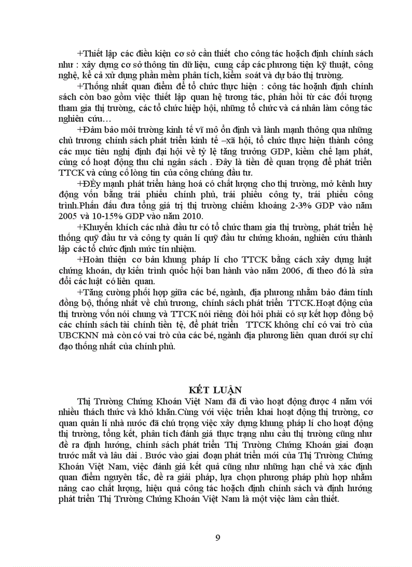 image for page Giải pháp nâng cao hiệu quả công tác hoặch định chính sách và định hướng phát triển TTCK