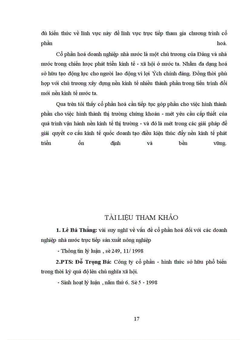 image for page Giải pháp vấn đề cổ phần hoá các doanh nghiệp Nhà nước ở Việt Nam