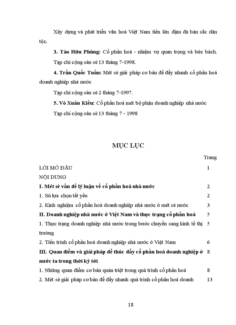 image for page Giải pháp vấn đề cổ phần hoá các doanh nghiệp Nhà nước ở Việt Nam