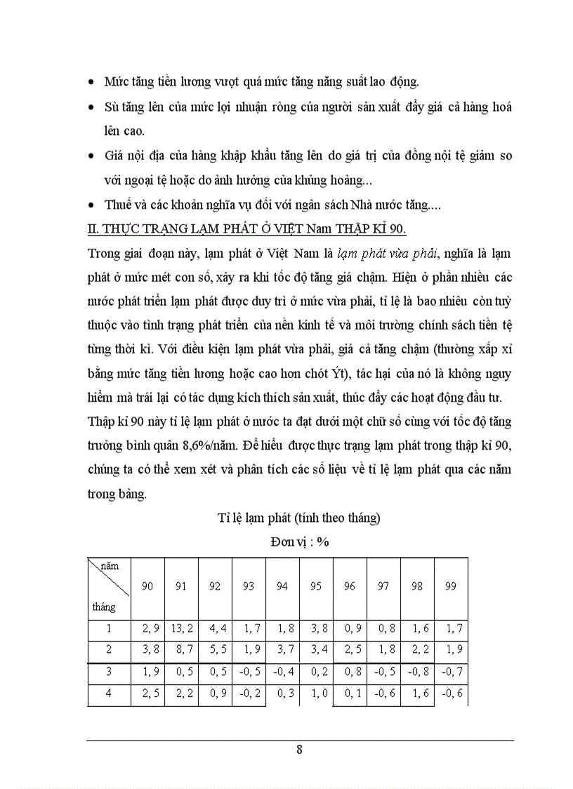 Một số giải pháp kiềm chế lạm phát.