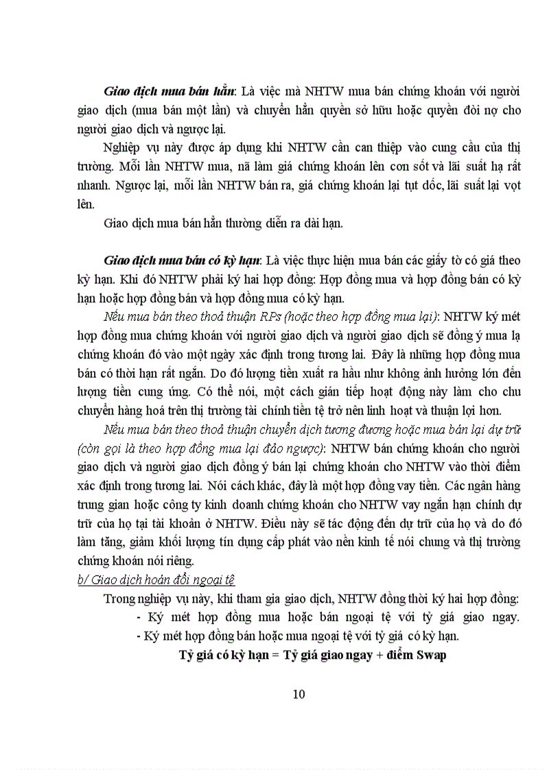 image for page Sử dụng công cụ nghiệp vụ thị trường mở trong điều hành chính sách tiền tệ