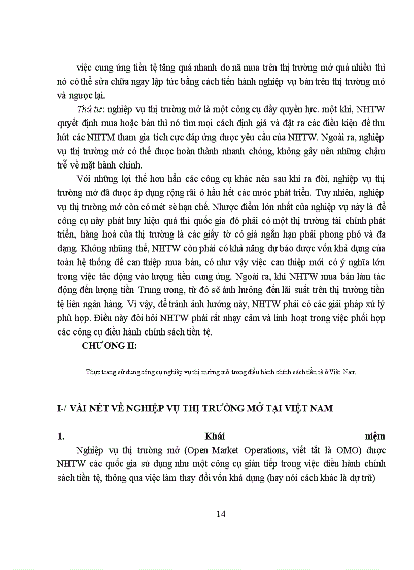 image for page Sử dụng công cụ nghiệp vụ thị trường mở trong điều hành chính sách tiền tệ