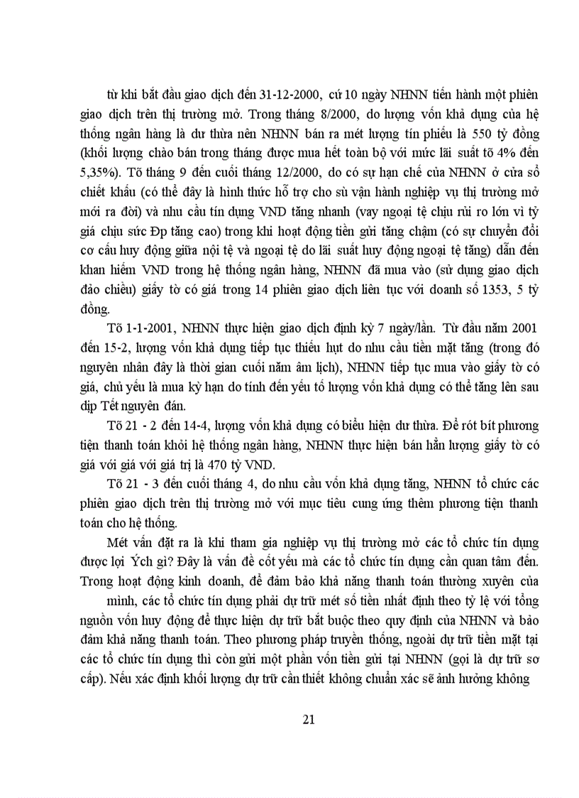 image for page Sử dụng công cụ nghiệp vụ thị trường mở trong điều hành chính sách tiền tệ