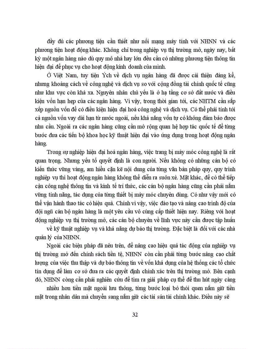 image for page Sử dụng công cụ nghiệp vụ thị trường mở trong điều hành chính sách tiền tệ