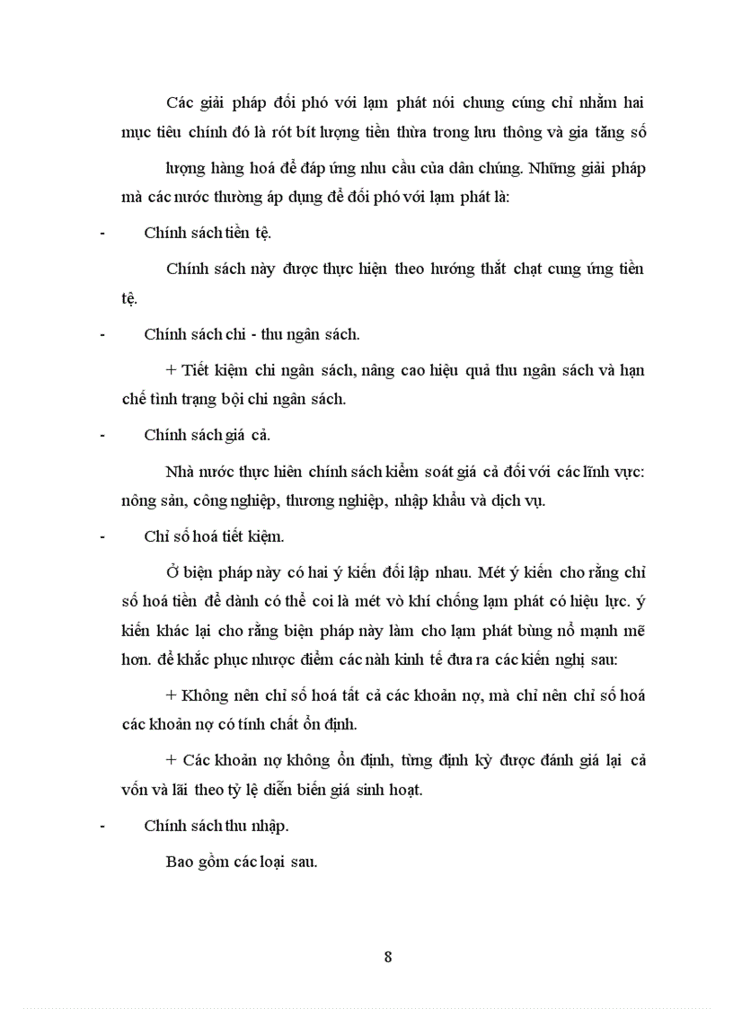 image for page Lạm phát nguyên nhân và giải pháp