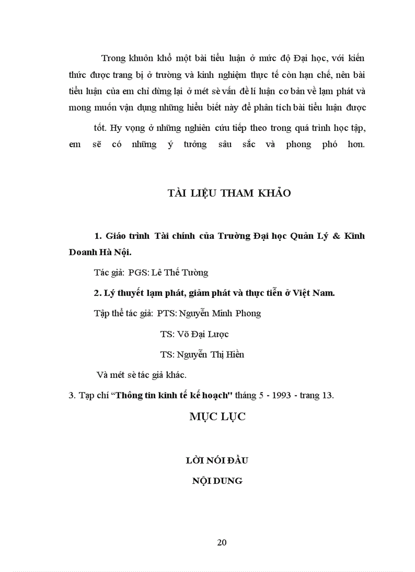 image for page Lạm phát nguyên nhân và giải pháp