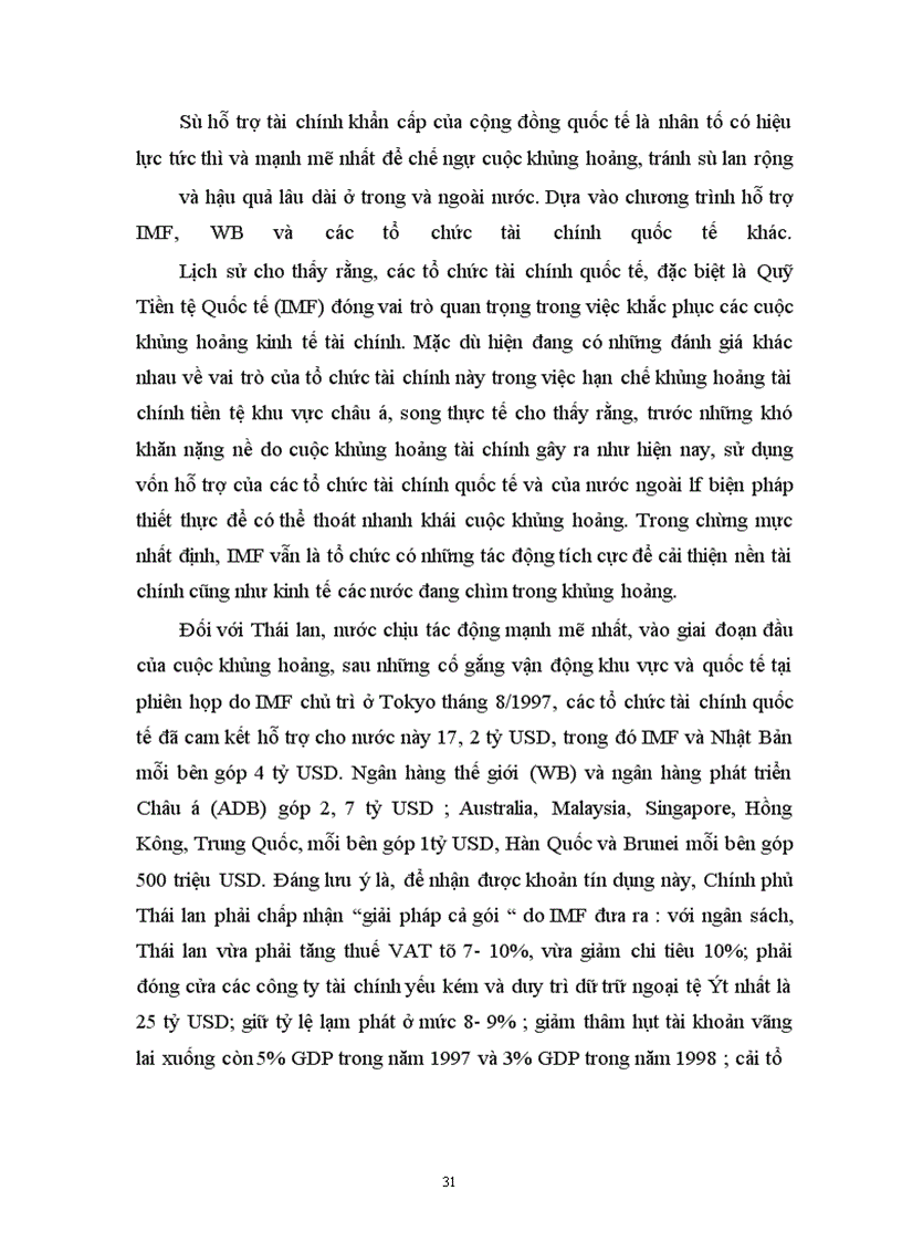image for page Vấn đề về cuộc khủng hoảng tài chính tiền tệ ở Đông Nam á