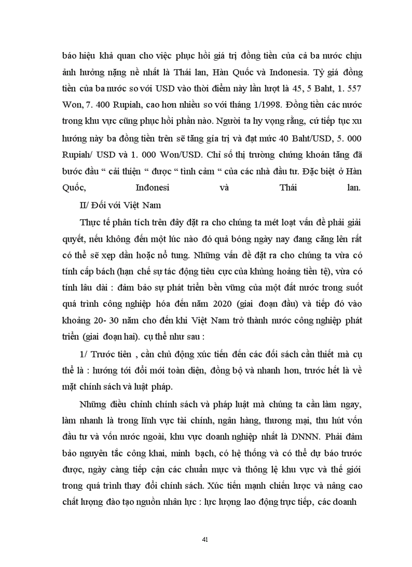 image for page Vấn đề về cuộc khủng hoảng tài chính tiền tệ ở Đông Nam á