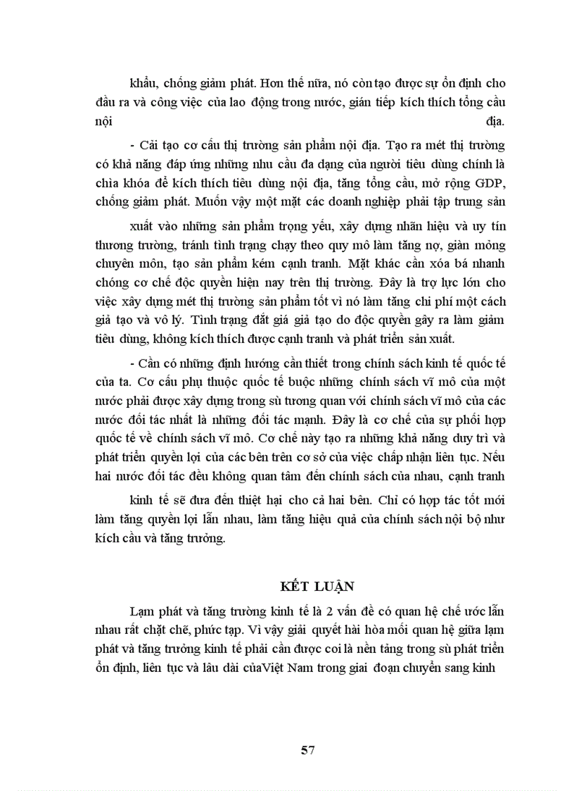 image for page Ảnh hưởng của lạm phát đối với tăng trưởng kinh tế trong công cuộc đổi mới kinh tế của Việt Nam. Một số giải pháp kiểm soát lạm phát để đảm bảo tăng trưởng trong thời gian sắp tới