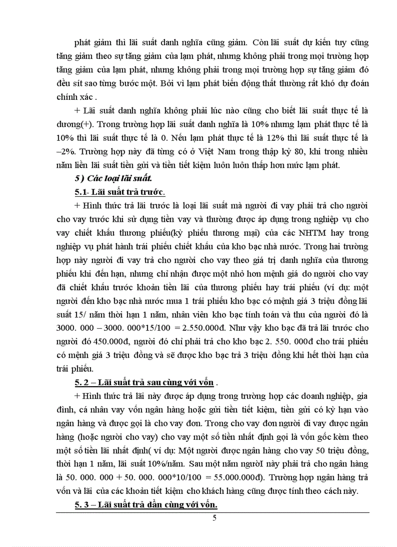 image for page Lãi suất trong thị trường tài chính Việt Nam