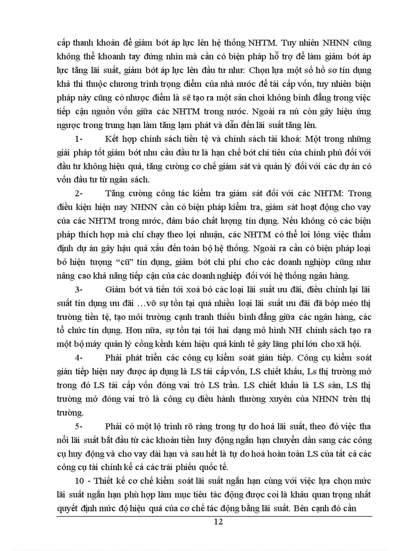 image for page Lãi suất trong thị trường tài chính Việt Nam