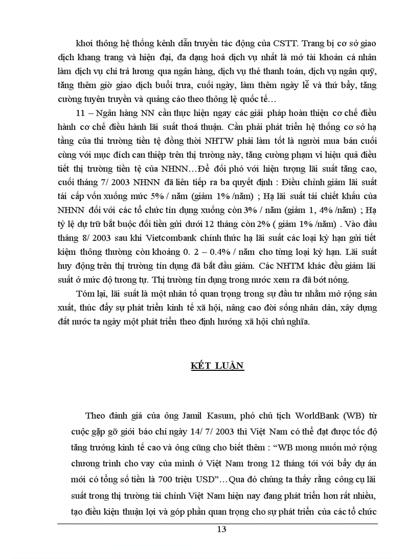 image for page Lãi suất trong thị trường tài chính Việt Nam