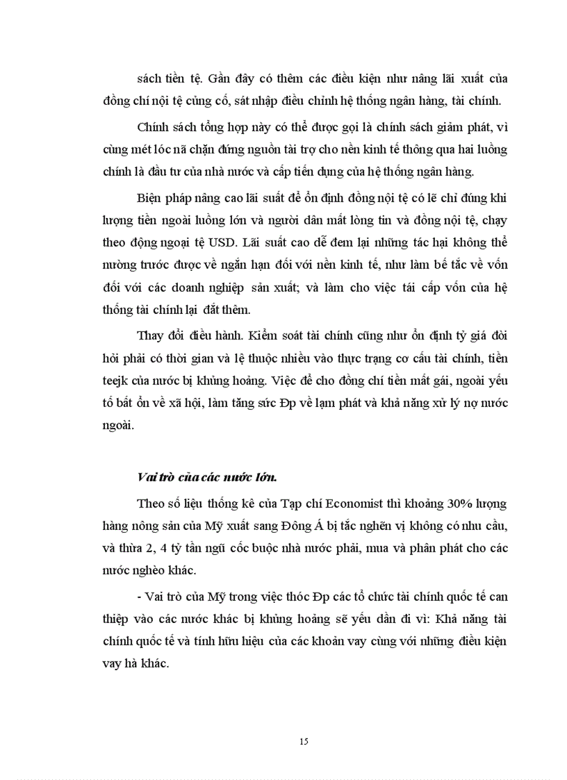 image for page Diễn biến cuộc khủng hoảng tài chính tiền tệ khu vực Châu Á