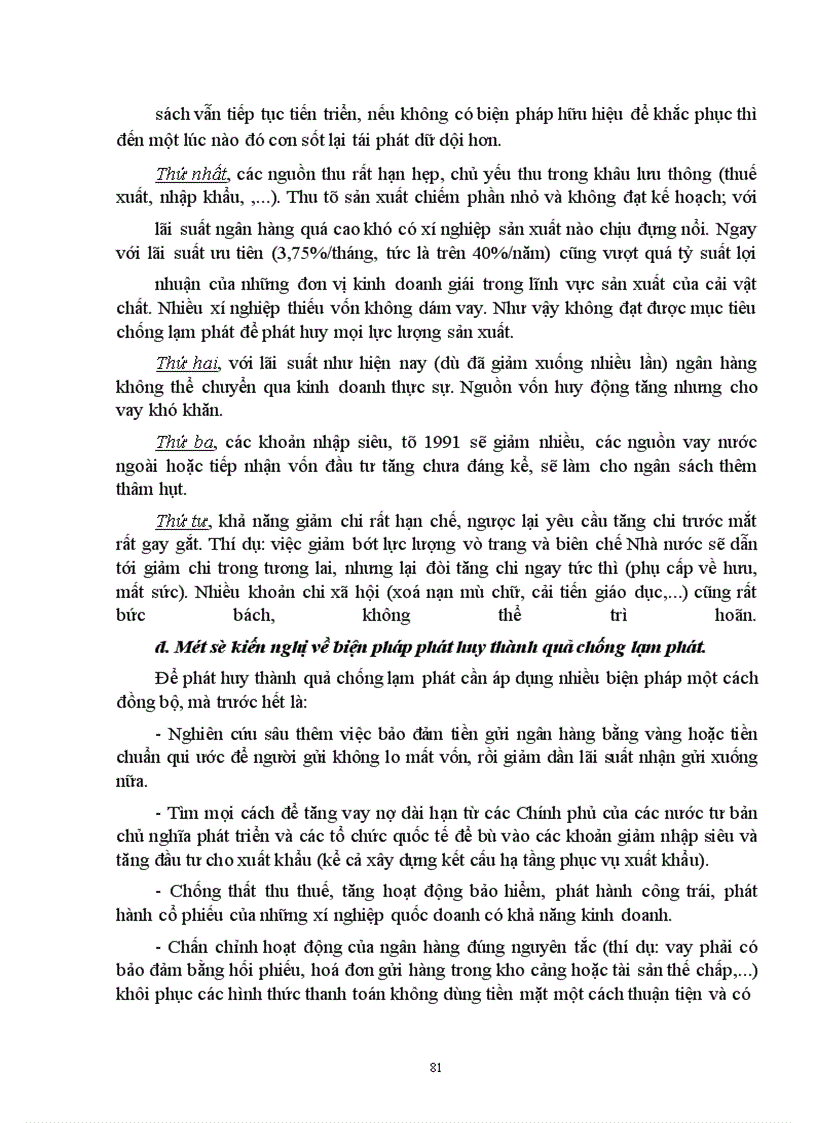 image for page Lạm phát và một số biện pháp khắc phục lạm phát trên thế giới và ở Việt Nam