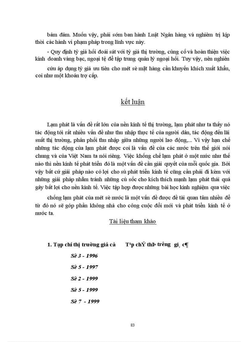 image for page Lạm phát và một số biện pháp khắc phục lạm phát trên thế giới và ở Việt Nam