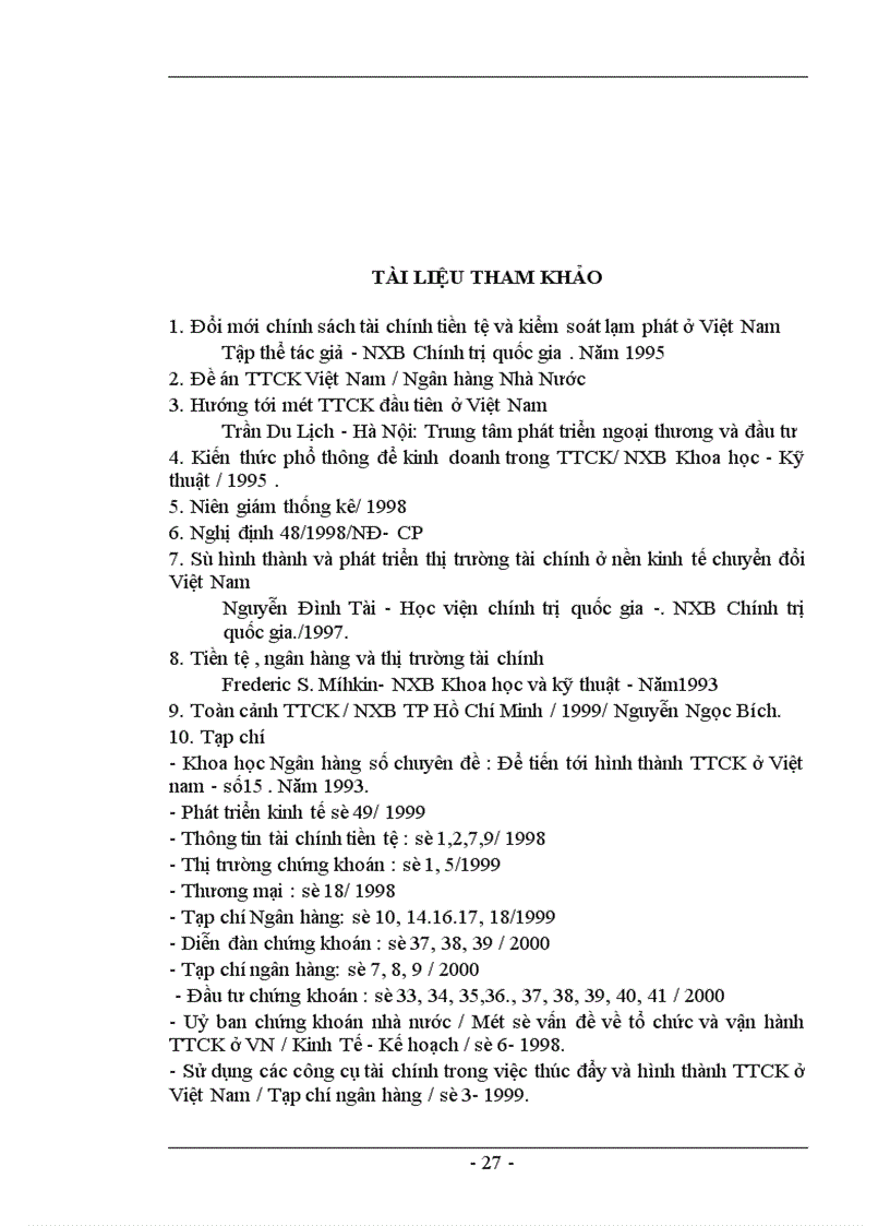 image for page Hoạt động của ngân hàng thương mại trong quá trình hình thành và phát triển thị trường chứng khoán ở Việt Nam