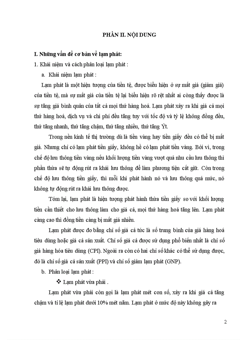 image for page Lạm phát và hậu quả của lạm phát trong đời sống xã hội