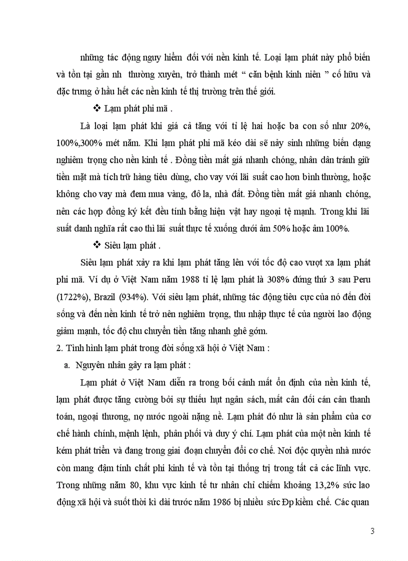 image for page Lạm phát và hậu quả của lạm phát trong đời sống xã hội