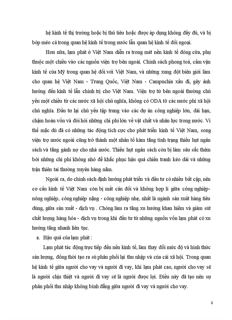 image for page Lạm phát và hậu quả của lạm phát trong đời sống xã hội