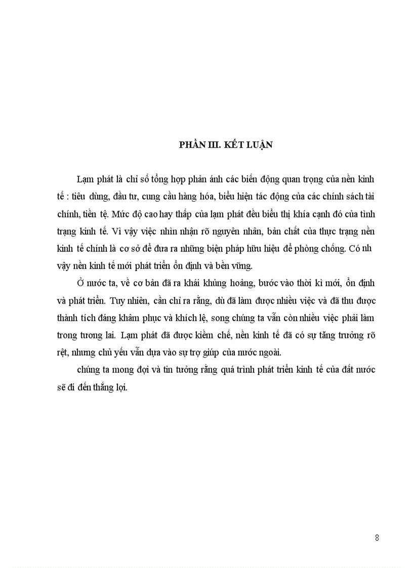 image for page Lạm phát và hậu quả của lạm phát trong đời sống xã hội