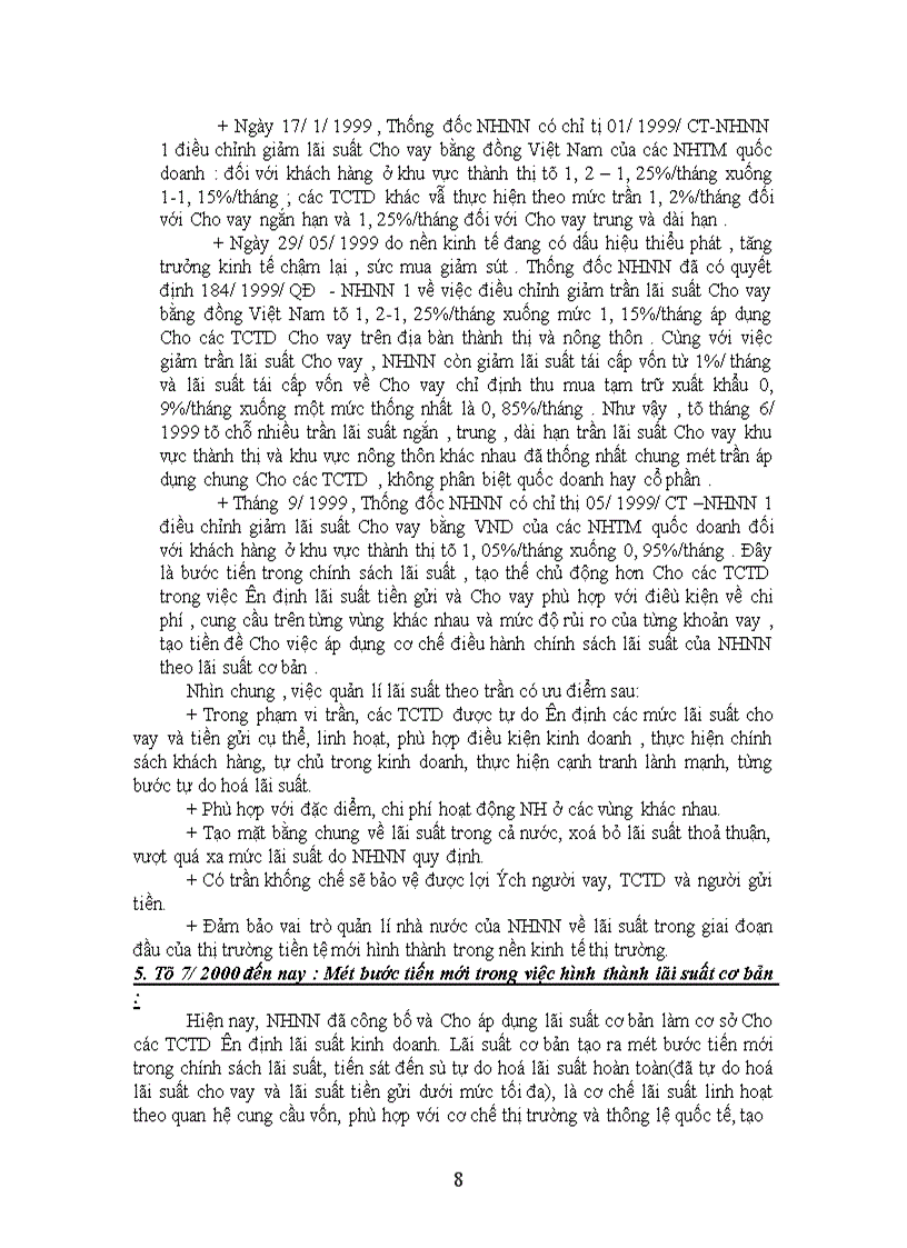 image for page Thực trạng về điều hành chính sách lãi suất ở Việt Nam từ những năm 90 trở lại đây