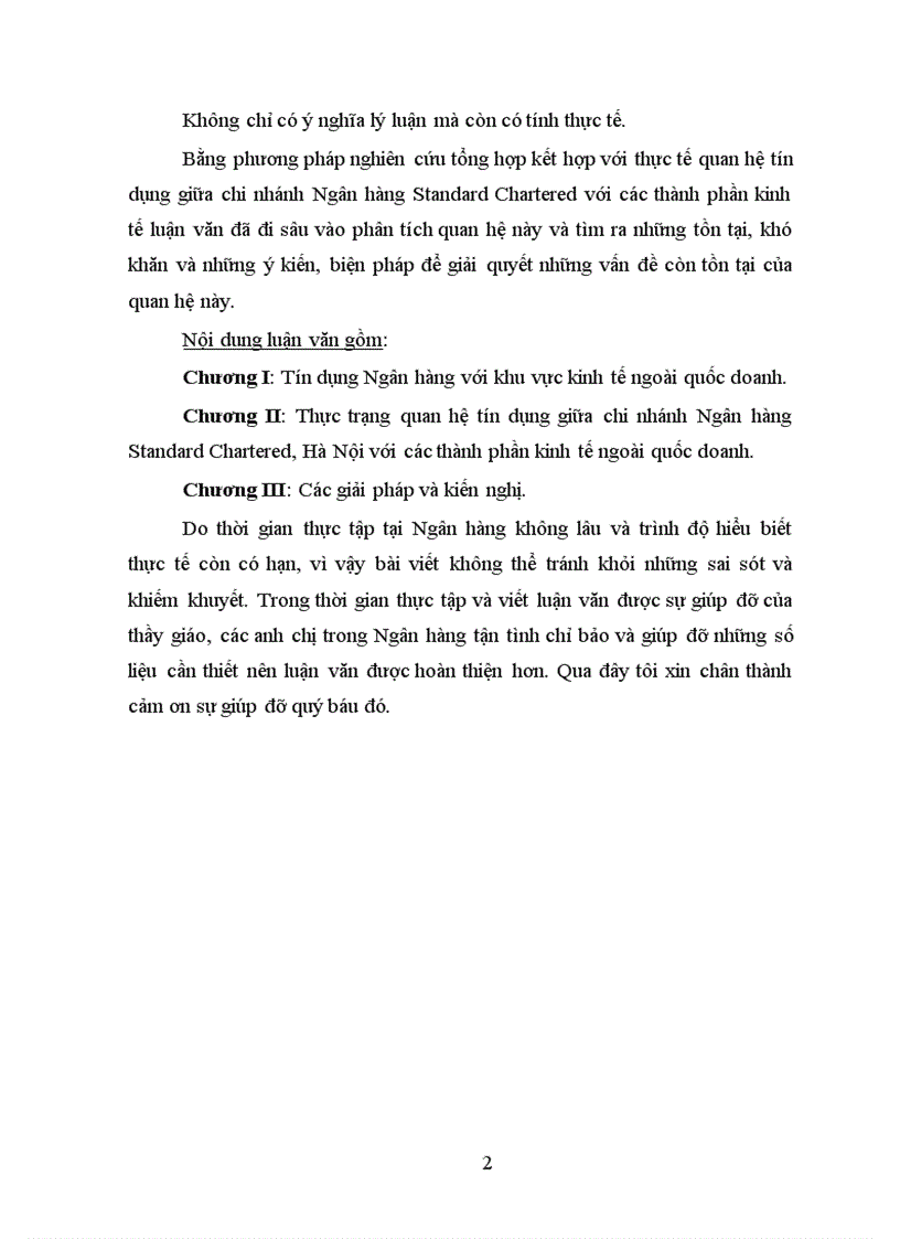 image for page Một số biện pháp mở rộng quan hệ tín dụng Ngân hàng đối với các thành phần kinh tế ngoài quốc doanh tại chi nhánh Ngân hàng Standard Chartered, Hà Nội