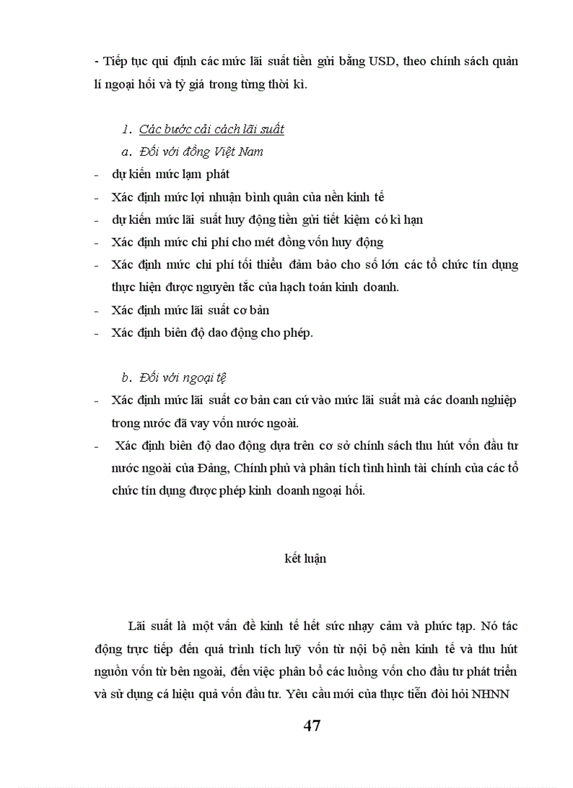 image for page Thực trạng của việc thực hiện chính sách lãi suất tín dụng ở Việt Nam