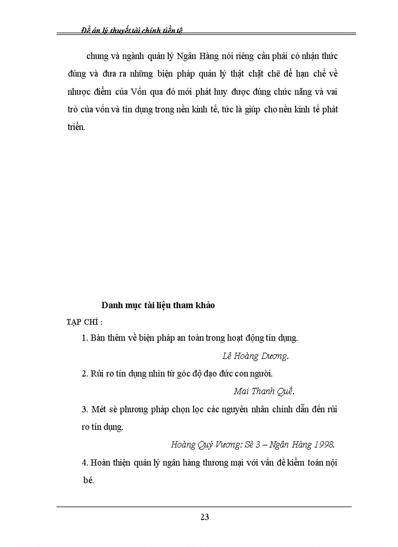 image for page Một số biện pháp quản lý để hạn chế, phòng ngừa rủi ro tín dụng trong hoạt động ngân hàng,