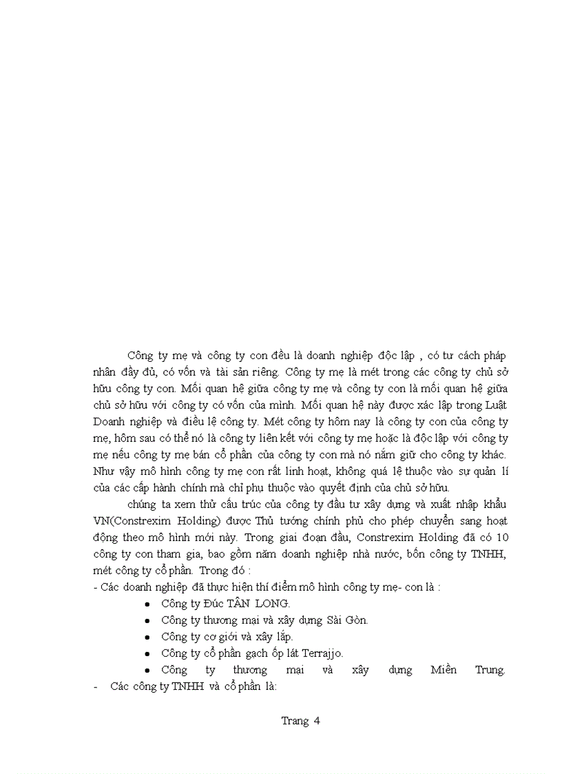 image for page Cơ sở khoa học của mô hình công ty mẹ – công ty con